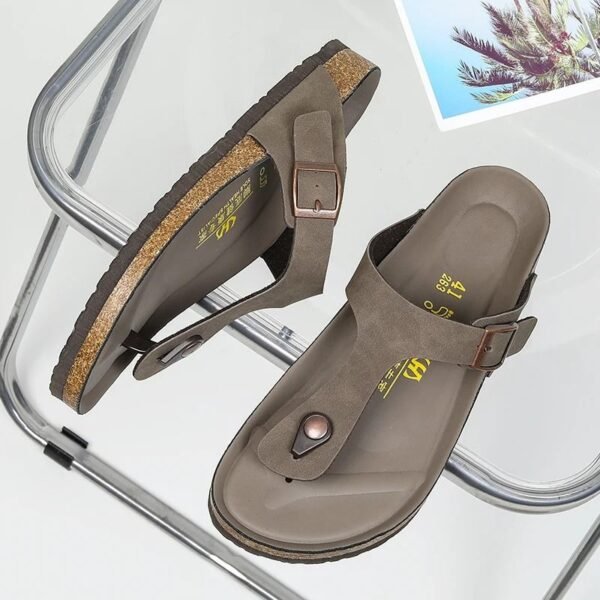 Sandales en cuir pour hommes (2)